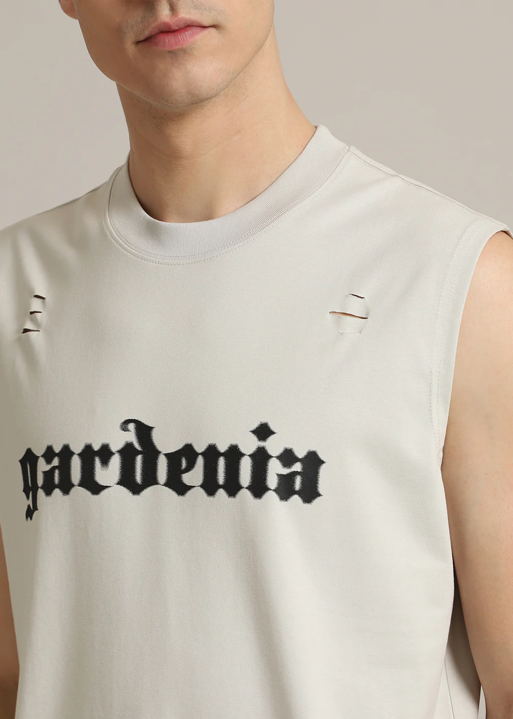 Gardenia Cream Ribbed Regular Tank - Image 2