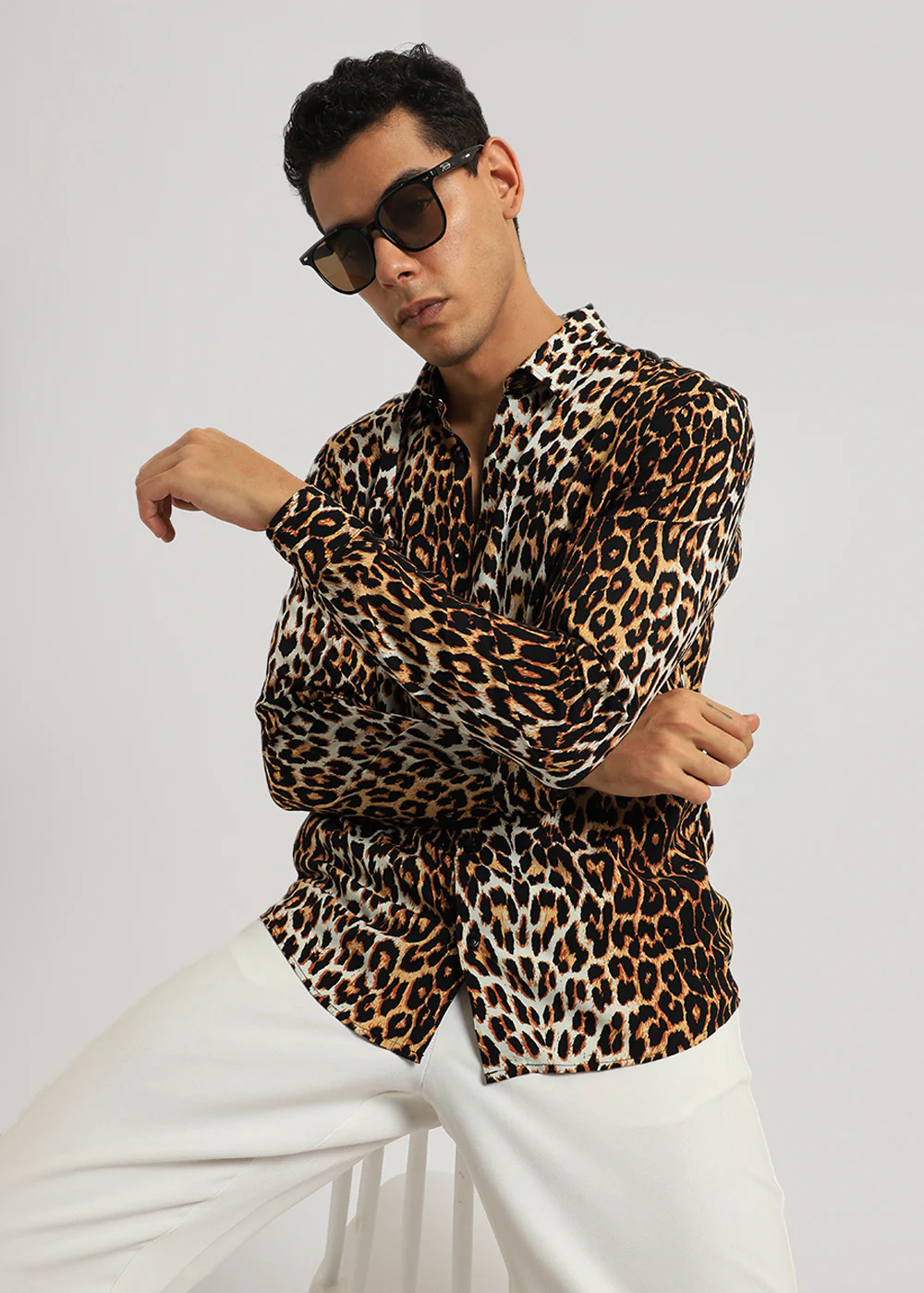 Leopard Print Full sleeve shirt - Image 8