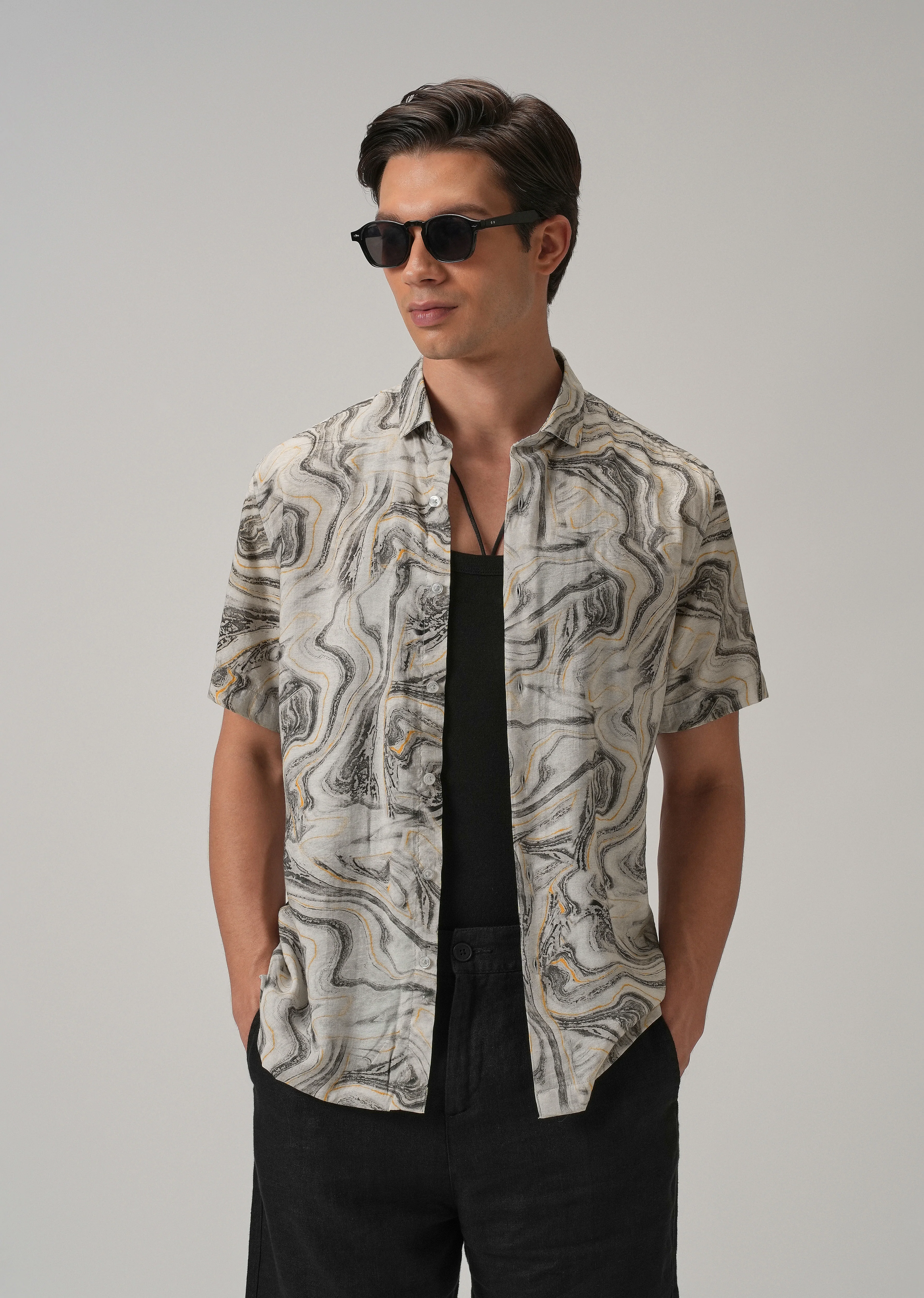 Marble Mirage Printed Shirt