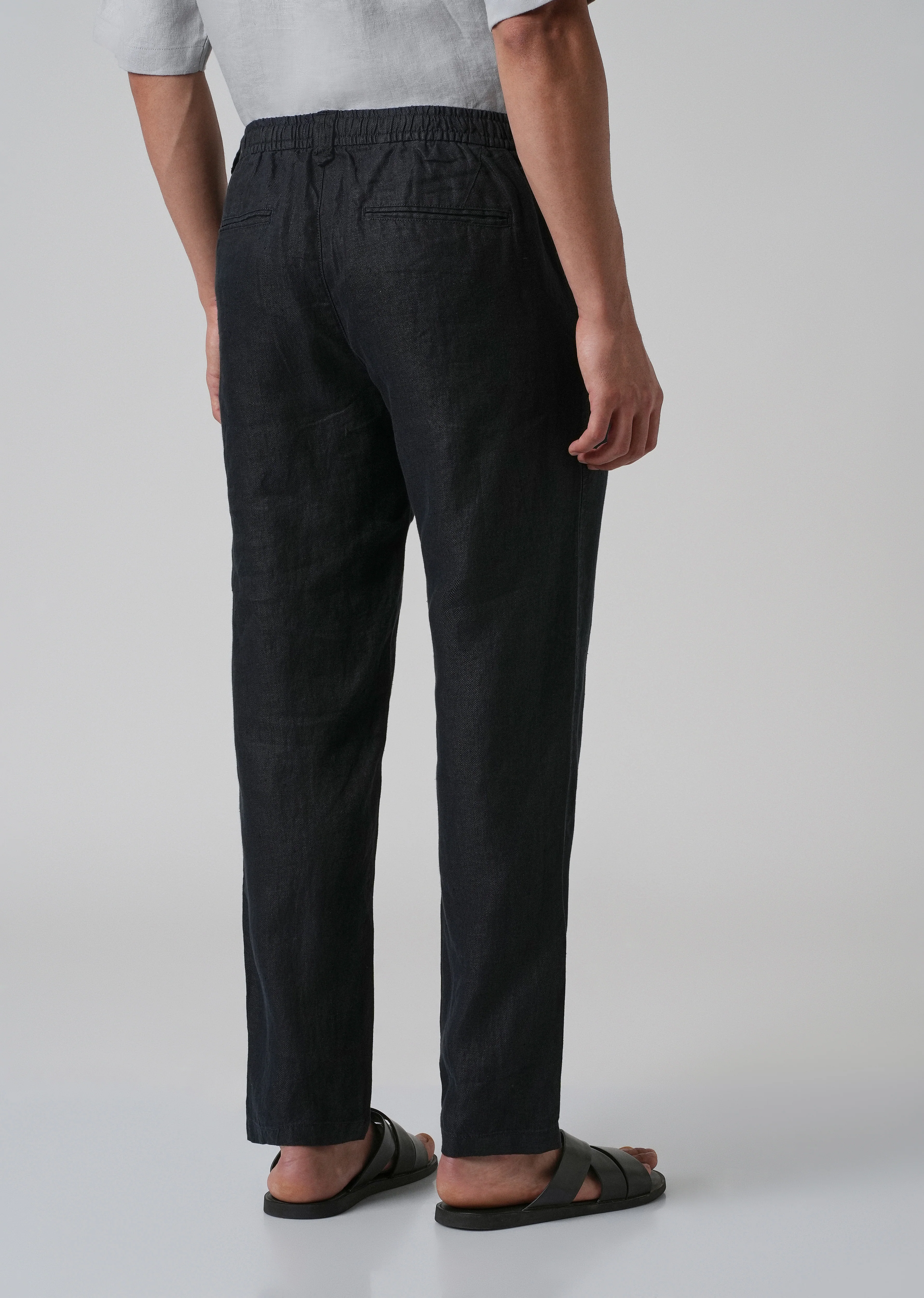 Night Blue Linen Pant - Image 2