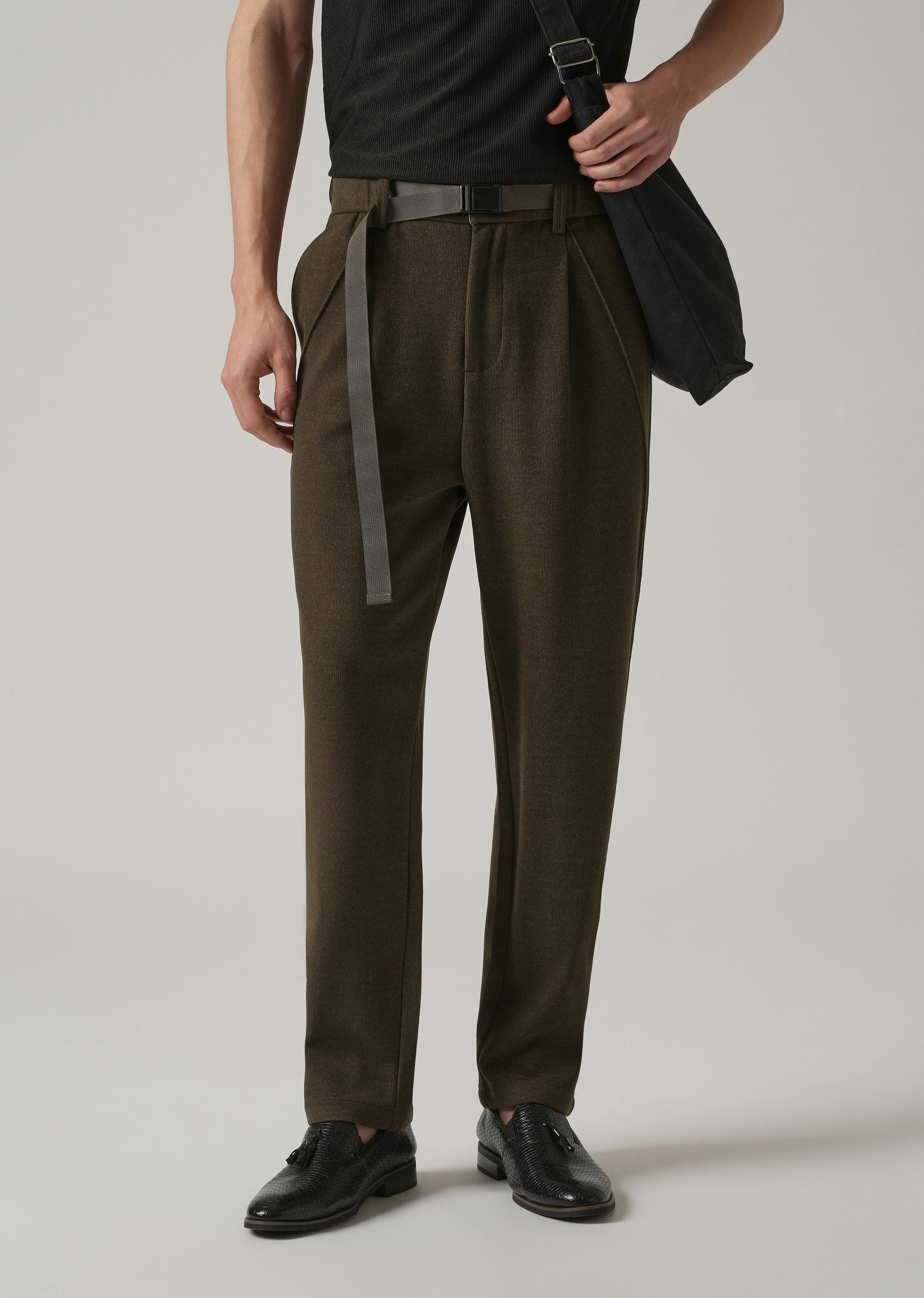 Olive Corduroy Relaxed Fit Pant